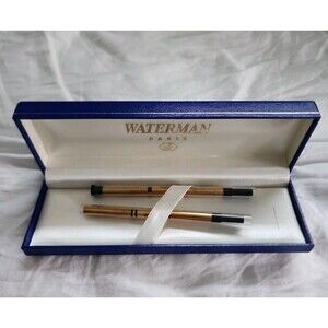 Vintage Waterman Pen Refills  Black Ink Extra Fine 97 Made in France With Case